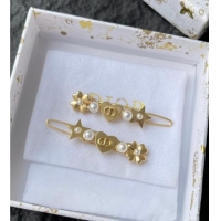 Top Quality Discount Dior Star Hairclip 1111 Gold PAIR 2025