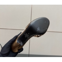 Unique Style Valentino Heart Calfskin Leather Heel Slides Sandal Bronze Gold VLTN121501 1216006