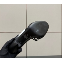 Best Grade Valentino Heart Calfskin Leather Heel Slides Sandal Black VLTN121501 1216007