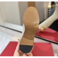 Purchase Valentino Maxi-VLogo Heel High Boots 5.5cm in Calfskin Leather White VLTN121603 1216020