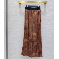 Super Quality Louis Vuitton Silk Pants LV121807 Brown 2025