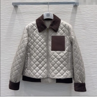 Trendy Design Loewe Padded Jacket L121811 Grey 2025