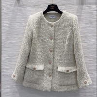 Buy Promotional Chanel Wool Tweed Jacket CH121804 Beige 2025