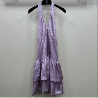 Market Sells Cheap Chanel CC Dress CH121816 Purple 2025