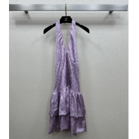 Market Sells Cheap Chanel CC Dress CH121816 Purple 2025