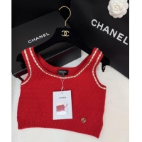 Fashion Discount Chanel Knit Vest CH121827 Red 2025