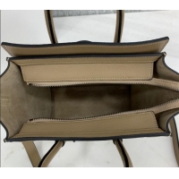 Spot Bulk Celine Nano Luggage Bag in Grained Calfskin 189243 Beige 2023