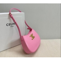 Good Looking Celine Medium Tilly Bag in Shiny Calfskin 115702 Pink 2024