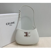 Shop Discount Celine Medium Tilly Bag in Shiny Calfskin 115702 White 2024