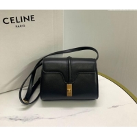 Good Looking Celine Mini Soft 16 Bag in Calfskin 100352 Black 2024