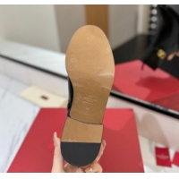 Best Grade Valentino VLogo Heel High Boots 5.5cm in Calfskin Leather Black VLTN121605 1216038