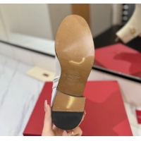 Classic Hot Valentino VLogo Heel High Boots 5.5cm in Calfskin Leather White VLTN121605 1216039