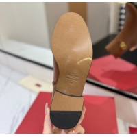 Pretty Style Valentino VLogo Heel High Boots 5.5cm in Calfskin Leather Brown VLTN121605 51216040