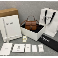 Market Sells Celine Mini TABOU Shoulder Bag in Smooth Calfskin 100343 Brown 2024 Top