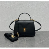 Grade Quality Celine Small 16 Bag in Calfskin with Two Strap 188003 Black 2024 (Top)