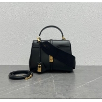 Grade Quality Celine Small 16 Bag in Calfskin with Two Strap 188003 Black 2024 (Top)
