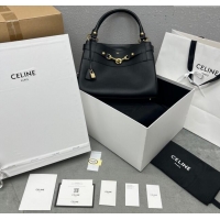 Promotional Celine Medium ANNABEL Bag in Supply Calfskin 113343 Black 2024 (Top)
