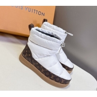 Grade Quality Louis Vuitton LV Cloud Ankle Boots Sneaker in Nylon and Monogram Canvas White 1AIVJ7 1021086