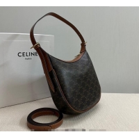 Best Price Celine Small Heloise Hobo Bag in Triomphe Canvas 117252 2024