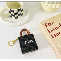 Grade Design Celine Signature Print Micro Vertiacl Cabas Pouch Bag Charm 0115 2025