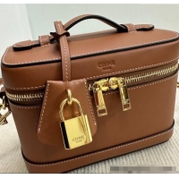 Best Product Celine Vanity Bag in Natural Calfskin 119463 Tan Brown 2025