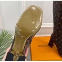 Hot Style Louis Vuitton Swing Heel High Boots 9cm Monogram Canvas 1AID09 1021105