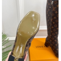 Most Popular Louis Vuitton Swing Heel High Boots 5.5cm in Monogram Canvas 1AID09 1021112