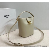 Spot Bulk Celine Small Bucket Bag Louise in Smooth Calfskin 119173 Light Stone 2025