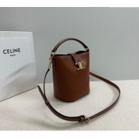 Classic Discount Celine Small Bucket Bag Louise in Smooth Calfskin 119173 Brown 2025