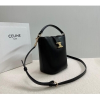 Modern Classic Celine Small Bucket Bag Louise in Smooth Calfskin 119173 Black 2025