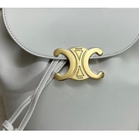 Modern Classic Celine Backpack Bonnie Bag in Smooth Calfskin 118703 White 2025