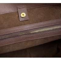 New Fashion Celine Meo Hobo Bag in Supple Grained Calfskin 119353 Dark Brown 2025