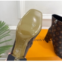 Most Popular Louis Vuitton Swing Heel Ankle Boots 9cm in Monogram Canvas 1AID092 1021130