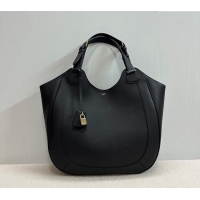 Spot Bulk Celine Meo Hobo Bag in Supple Grained Calfskin 119353 Black 2025