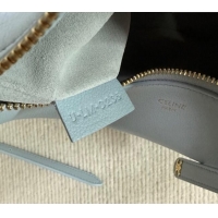 Best Price Celine Teen Lulu Bag in Grained Calfskin 120723 Glacier Blue 2025