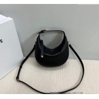 New Fashion Celine Teen Lulu Bag in Grained Calfskin 120723 Black 2025