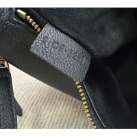 New Fashion Celine Teen Lulu Bag in Grained Calfskin 120723 Black 2025