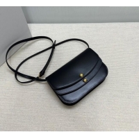 Market Sells Celine Duo Wallet On Strap Mini Bag in Shiny Calfskin 10P673 Black 2025