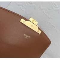 Market Sells Celine Teen Triomphe Bag in Canvas & Calfskin 188423 Brown 2025