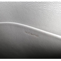 Top Grade Celine Teen Triomphe Bag in Shiny Calfskin 188423 Pebble Grey 2025