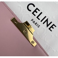 Buy Discount Celine Classique Triomphe Bag in Shiny Calfskin 187363 Sakura Pink 2025