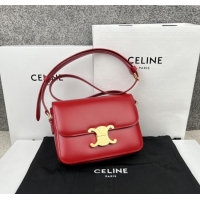 Market Sells Celine Teen Triomphe Bag in Shiny Calfskin 188423 Red 2025