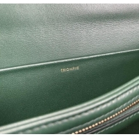 Best Price Celine Classique Triomphe Bag in Shiny Calfskin 187363 Dark Green 2025