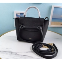 Big Discount Celine Belt Pico Mini Bag in Grained Leather 194263 Black 2025