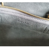 Inexpensive Celine Belt Pico Nano Bag in Grained Leather 189003 Grey 2025