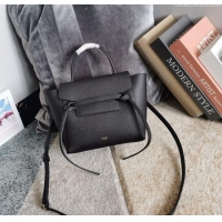 Reasonable Price Celine Belt Pico Nano Bag in Grained Leather 189003 Black 2025