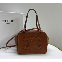 Promotional Celine Folded Shoulder Bag in Calfskin Leather 111383 Brown 2025