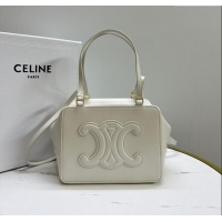 Best Price Celine Folded Shoulder Bag in Calfskin Leather 111383 White 2025