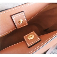 Grade Design Celine Small Cuir Triomphe Bucket Bag in Calfskin Leather 198243 Brown 2025