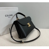 Top Grade Celine Medium Nino Top Handle bag in Smooth Calfskin 117523 Black 2025